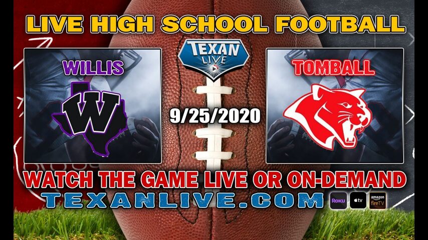 Willis vs Tomball - 9/25/2020 - 7:00PM - Football - Tomball ISD Stadium