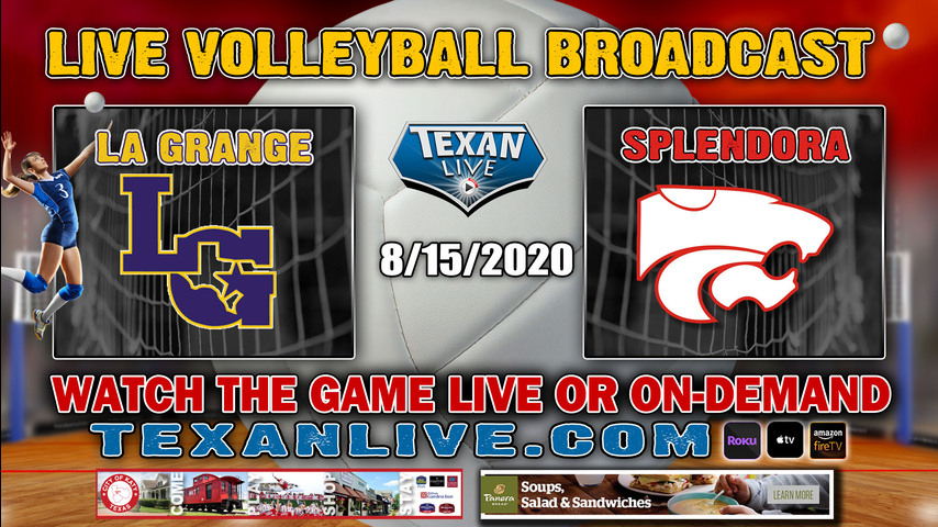 La Grange vs Splendora - 12:00 PM - 8/15/2020 - La Grange High School - Volleyball