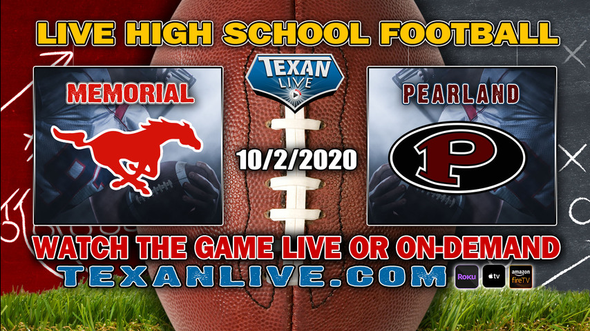 Spring Branch Memorial vs Pearland - 10/2/2020 - 7:00PM - Football - The rig