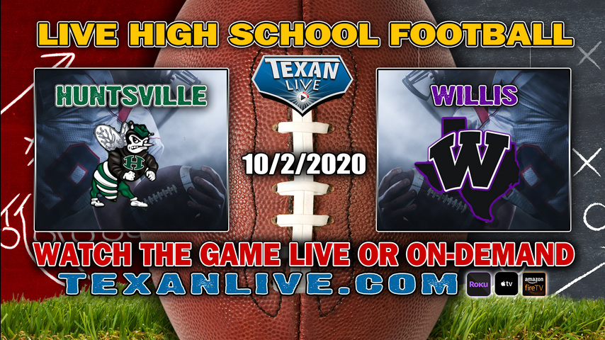 Huntsville vs Willis - 10/2/2020 - 7:00PM - Football - Berton A. Yates Stadium