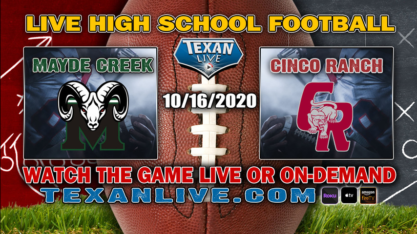 Mayde Creek vs Cinco Ranch - 10/16/2020 - 7:30PM - Football - Rhodes Stadium