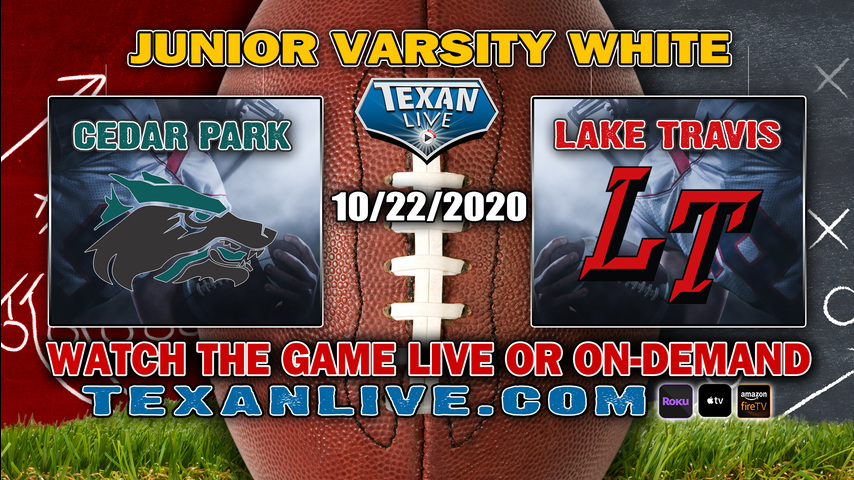 Cedar Park vs Lake Travis -JV White - 10/22/2020 - 7PM start - Football - Track Stadium