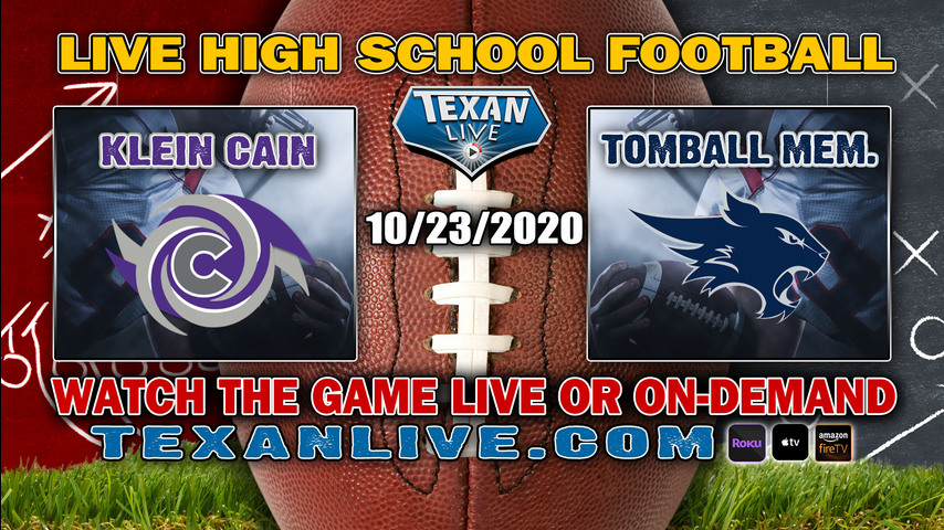Klein Cain vs Tomball Memorial - 10/23/2020 - 7:00PM - Football - Tomball ISD Stadium