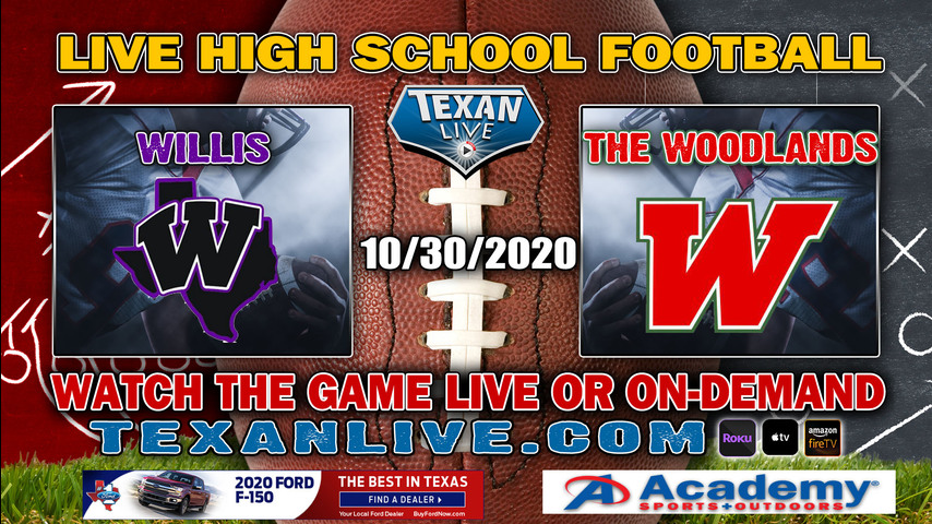 The Woodlands vs Willis - 10/30/2020 - 7:00PM - Football - Yates Stadium