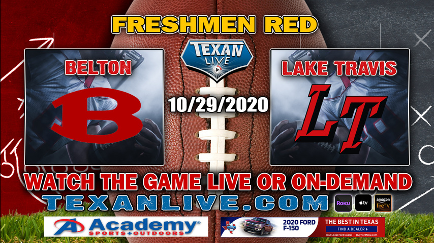 Belton vs Lake Travis – Freshmen Red – 10/29/2020 – 5:30pm – Football – Veterans Stadium