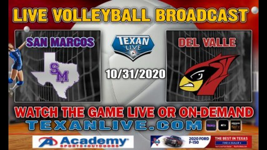 San Marcos vs Del Valle - 4PM - 10/31/2020 - Del Valle High School - Volleyball