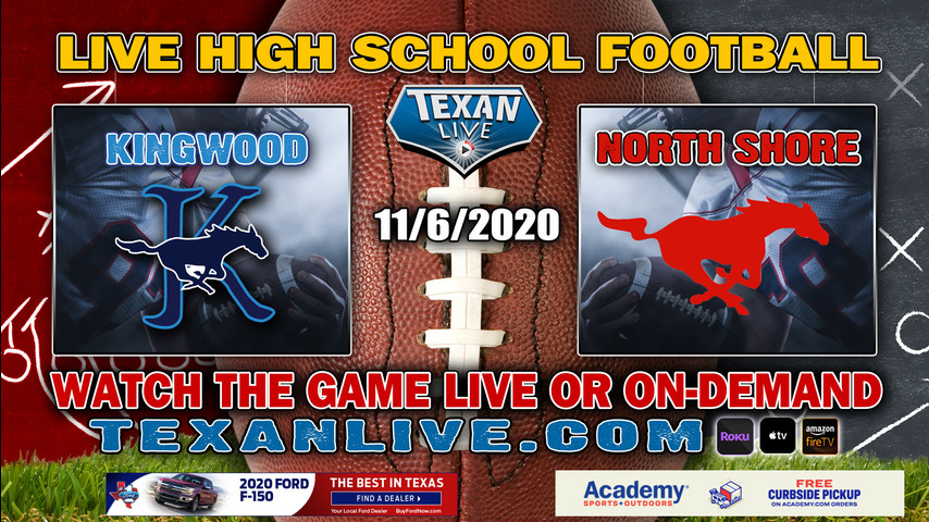 Kingwood vs North Shore - 11/6/2020 - 7:00PM - Football - GPISD Stadium