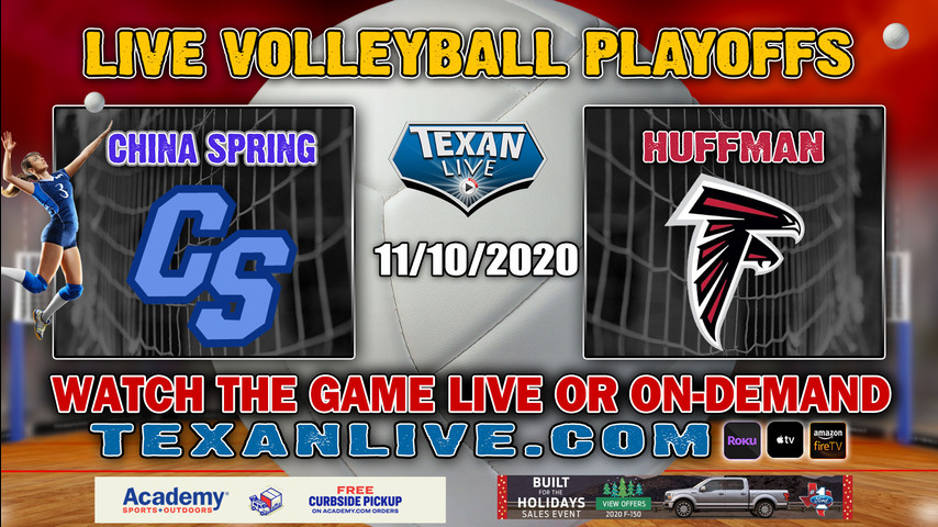 Huffman Hargrave vs China Spring - 11/10/2020 - 6PM- Volleyball - Regional Semi Finals