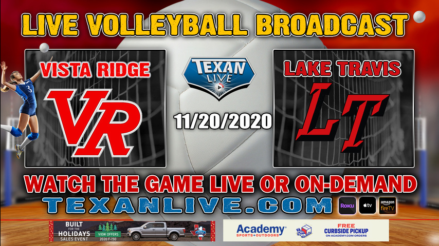 Vista Ridge vs Lake Travis - 11/20/2020 - 6:00PM - Volleyball - Bi-District Playoffs - Cedar Park HS