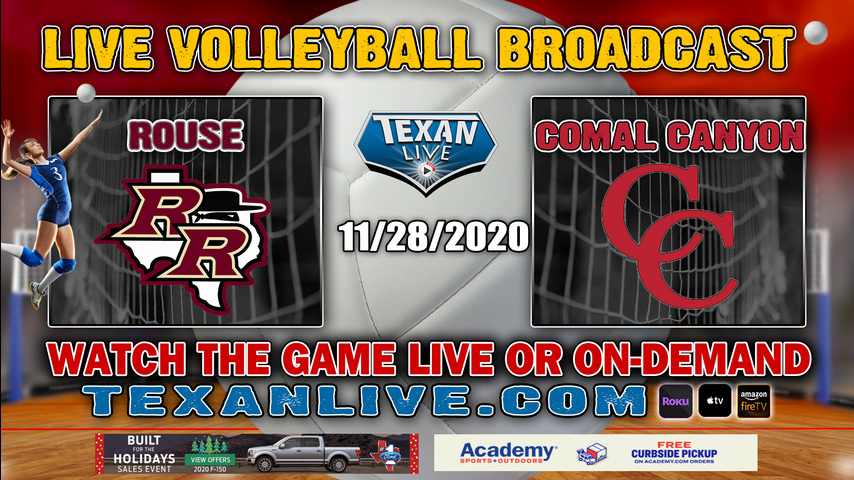 Leander Rouse vs Comal Canyon - 11/28/2020 - 2:00PM - Volleyball - Regional Quarter Finals - Playoffs - Buda Johnson HS