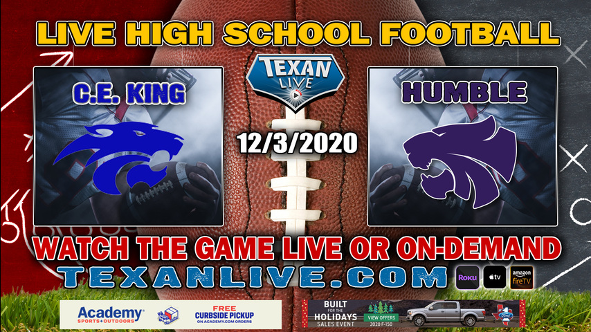 C.E. King vs Humble - 12/3/2020 - 7:00PM - Football - Turner Stadium