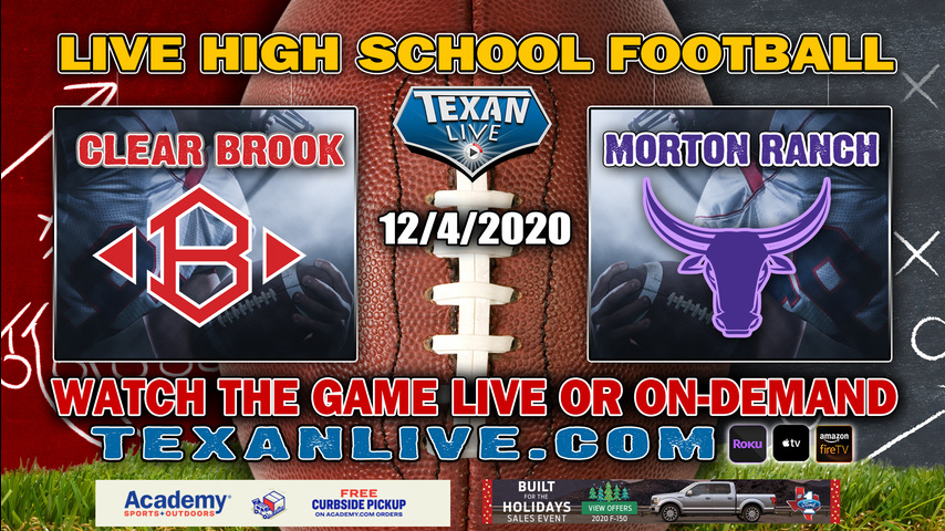 Clear Brook vs Morton Ranch - 12/4/2020 - 7:30PM - Football - Rhodes Stadium