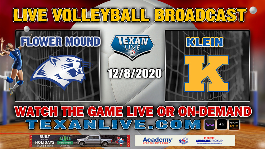 Flower Mound vs Klein - 6:30PM-12/8/2020- Volleyball - Semi-Finals - Playoffs - Jewett Leon High School