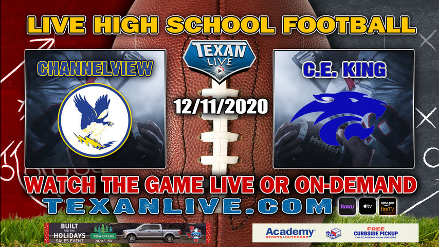 Channelview vs C.E. King - 12/11/2020 - 7:00PM - Football - Panther Stadium - Bi-District - Playoffs