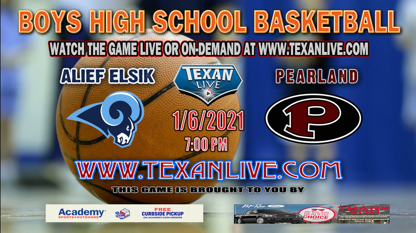 Alief Elsik vs Pearland - 1/6/2021 - 7:00PM - Boys Basketball - Pearland High School