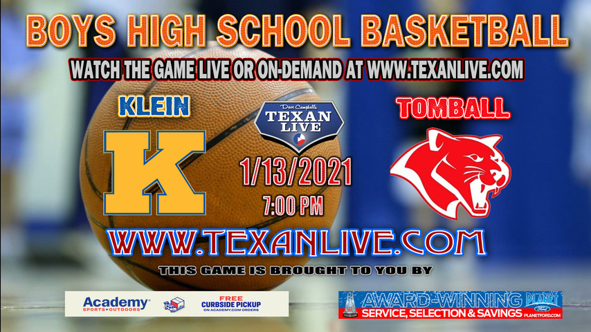 Klein vs Tomball - 1/13/2021 - 7:00PM - Boys Basketball - Tomball High School - Varsity