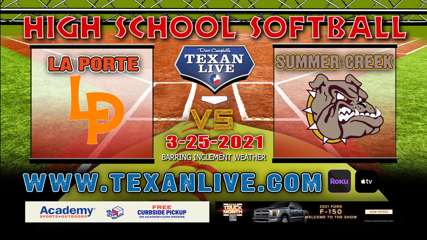 Summer Creek vs La Porte - 10:00AM - 3/25/21 - Summer Creek High School - Softball