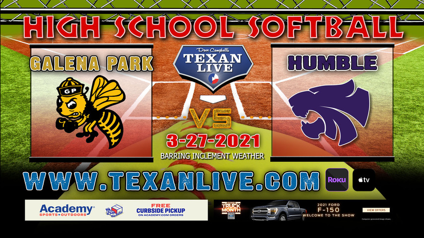 Humble vs Galena Park - 11AM - 3/27/21 - Summer Creek High School - Softball