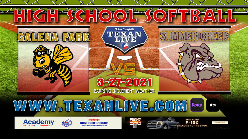 Summer Creek vs Galena Park - 3PM - 3/27/21 - Summer Creek High School - Softball