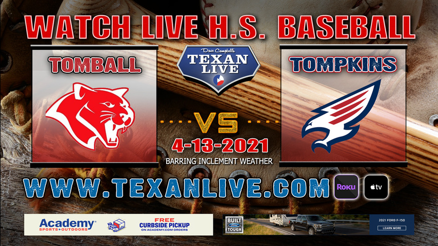 Tomball vs Tompkins - 6:00PM - 4/13/21 - Tompkins High School - Baseball