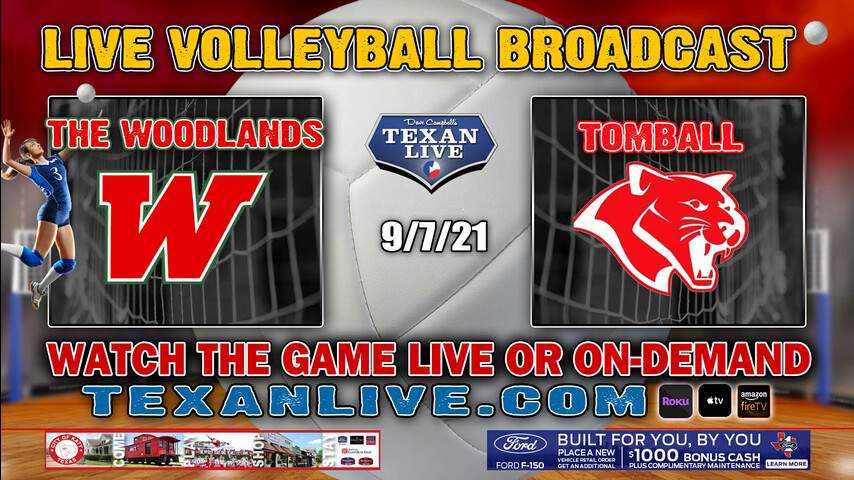 The Woodlands vs Tomball – Varsity at 5:00pm- 9/7/2021- Volleyball – Live from Tomball HS