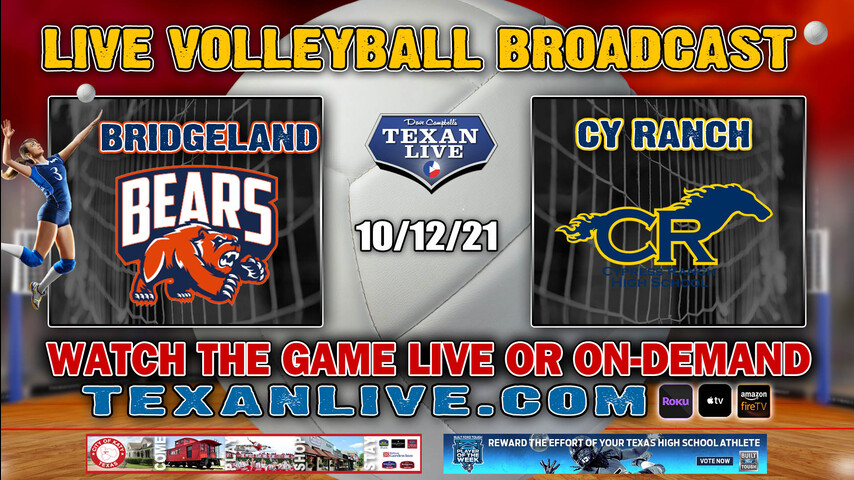 Bridgeland vs Cy Ranch - 5:30PM- 10/12/2021- Volleyball - Live from Cy Ranch HS