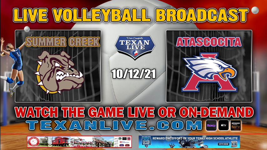 Summer Creek vs Atascocita - 6:30PM- 10/12/2021- Volleyball - Live from Atascocita HS