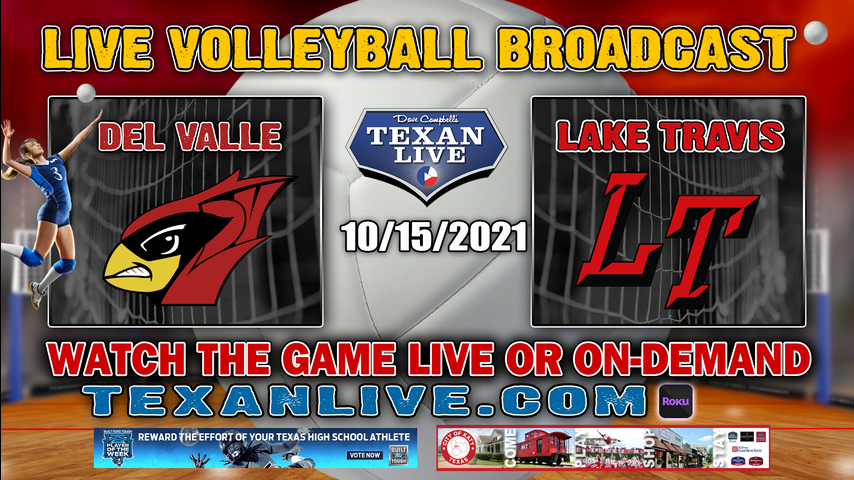 Del Valle vs Lake Travis - 5:30PM JV - 6:30PM V - 10/15/2021- Volleyball - Live from Lake Travis HS