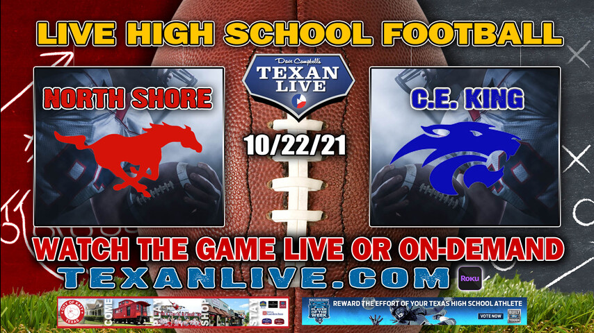 North Shore vs CE King– 7PM- 10/22/2021- Football – Live from Panther Stadium