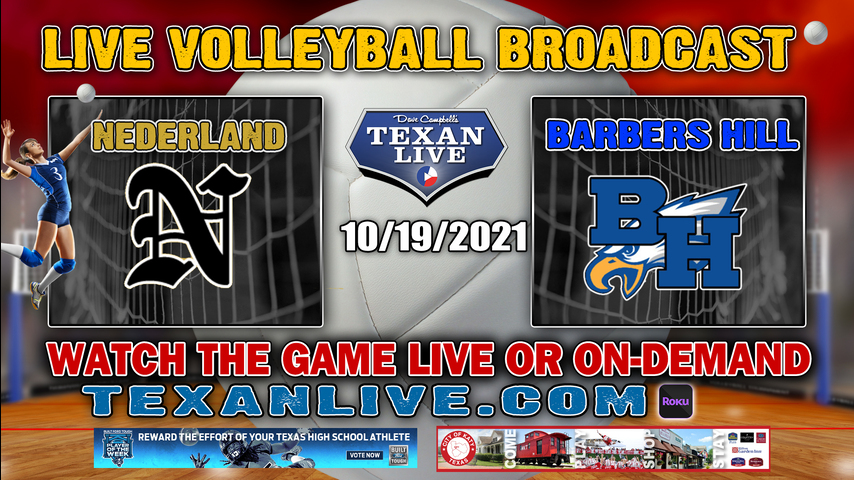 Nederland vs Barbers Hill - 6:30PM Varsity - 10/19/2021- Volleyball - Live from Barbers Hill HS