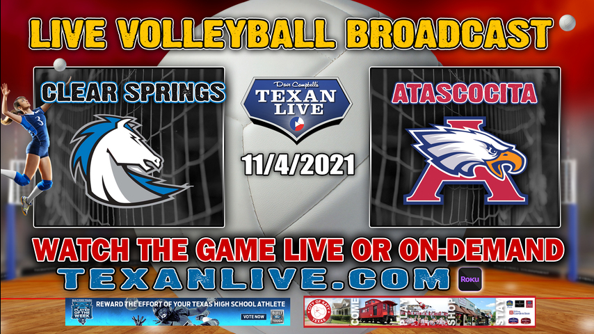 Clear Springs vs Atascocita - 6:00 PM - 11/4/2021- Phillips Field House - Volleyball- Area Round Playoffs