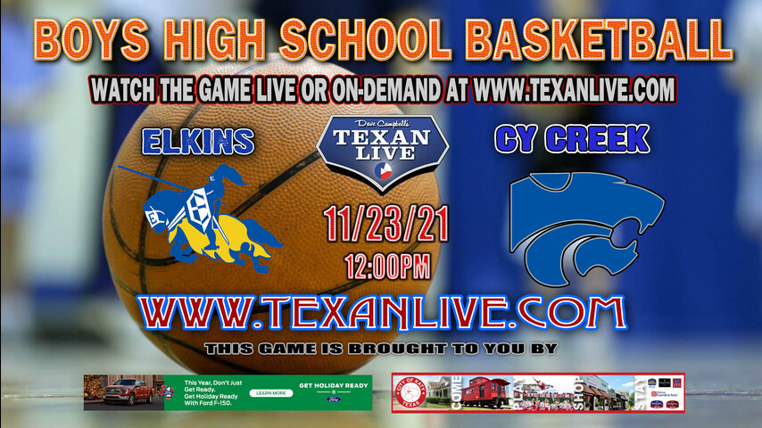 Ft bend Elkins vs Cy Creek - 12PM - 11/23/21 - Cy Creek High School - Boys Basketball
