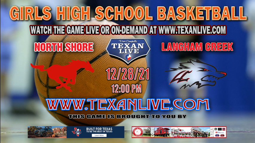 North Shore vs Langham Creek - 12PM - 12/28/21 - Langham Creek High School - Girls Basketball