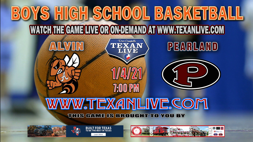 Alvin vs Pearland - 7:00PM - 1/4/21 - Pearland High School - Boys Basketball