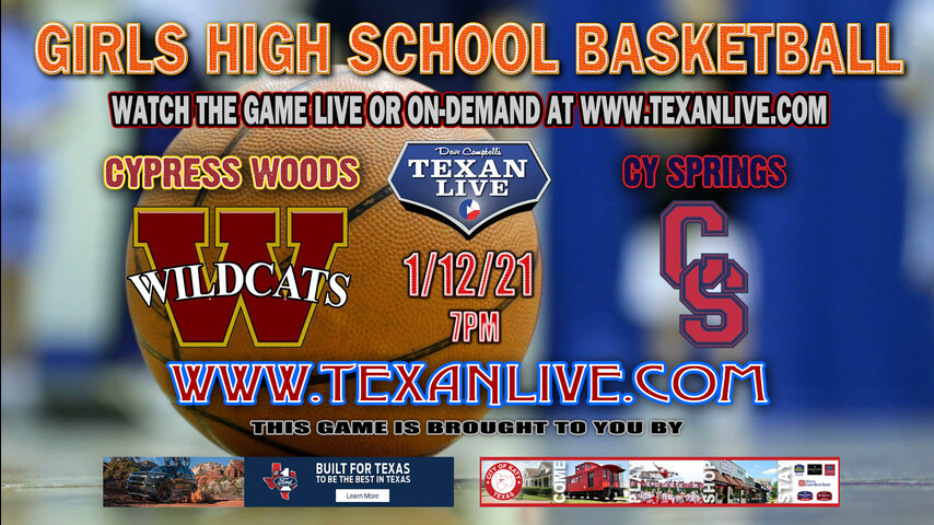 Cy Woods vs Cy Springs - 7pm - 1/12/22 - Cy Springs High School - Girls Basketball