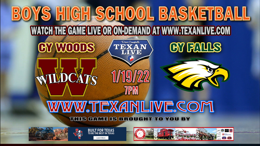 Cy Woods vs Cy Falls - 7pm - 1/19/22 - Cy Falls High School - Boys Basketball
