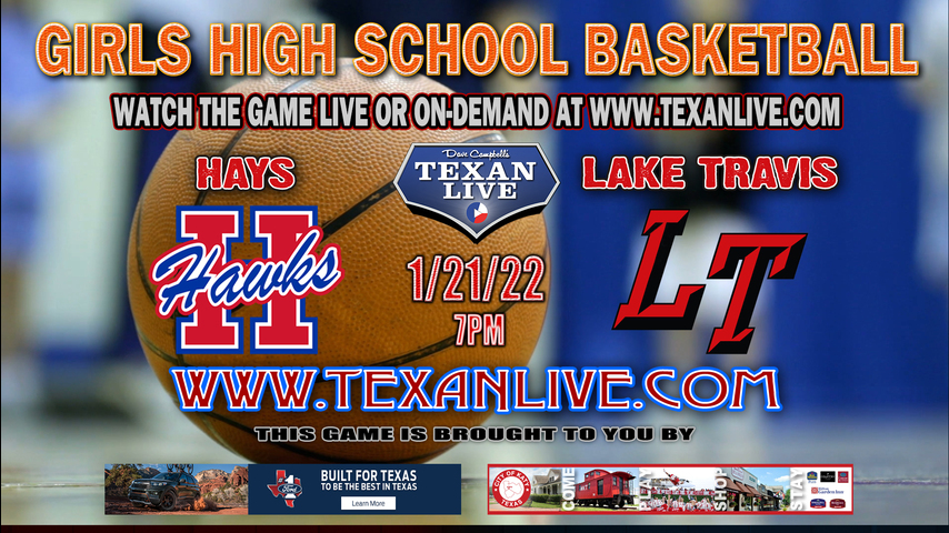 Hays vs Lake Travis - Freshmen at 5:30pm - 1/21/22 - Lake Travis High School - Girls Basketball