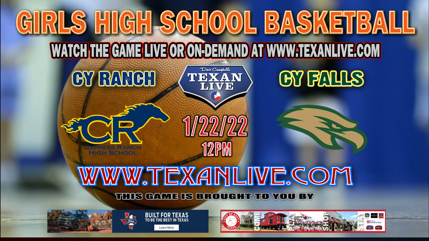 Cy Falls vs Cy Ranch - 12pm - 1/22/22 - Cy Falls High School - Girls Basketball