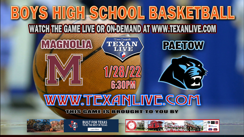 Magnolia vs Paetow - 6:30pm - 1/28/22 - Paetow High School - Boys Basketball