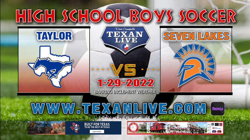 Katy Taylor vs Seven Lakes - 1:00pm - 1/29/22 - Seven Lakes High School - Boys Soccer