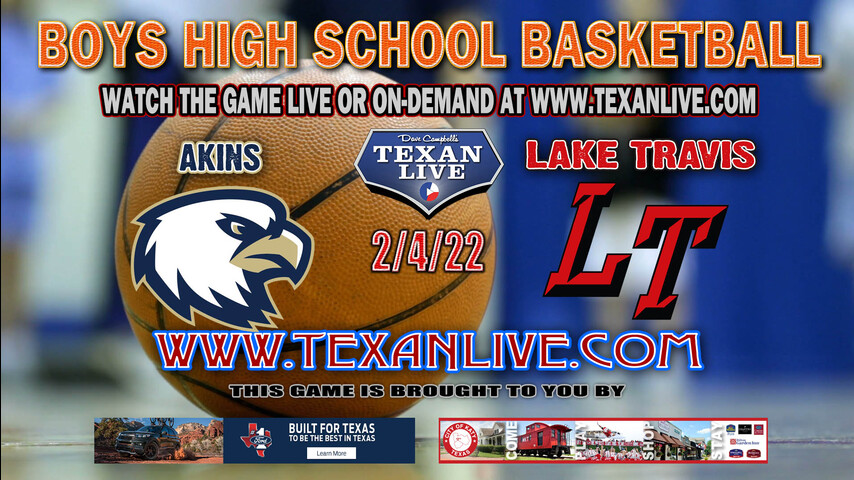 Akins vs Lake Travis -JV starting at 2:30pm - 2/5/22 - Lake Travis High School - Boys Basketball