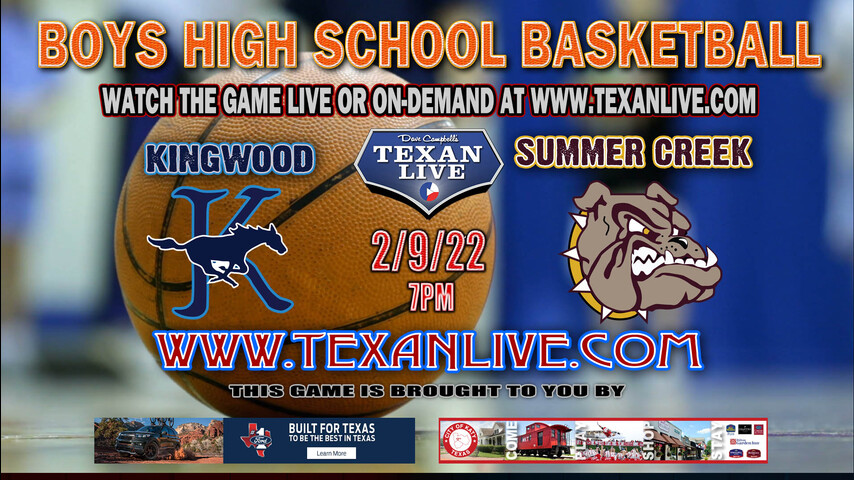 Kingwood vs Summer Creek - 7:00pm - 2/9/22 - Summer Creek High School - Boys Basketball
