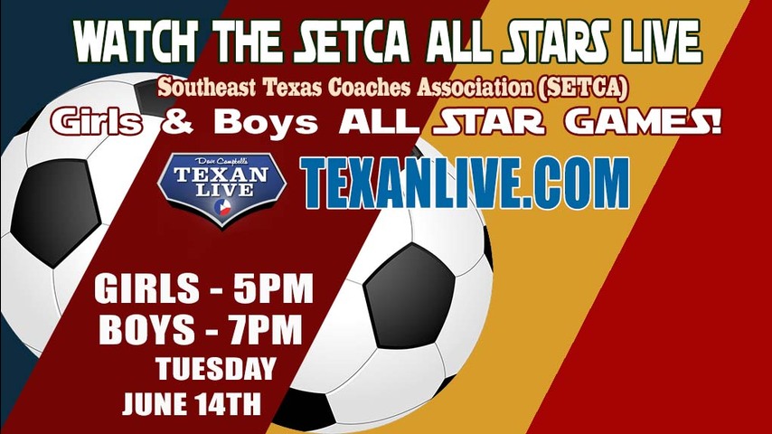 2022 SETCA Boys Soccer All Star Game – 7PM – Tuesday, June 14th - Live from Bronco Stadium