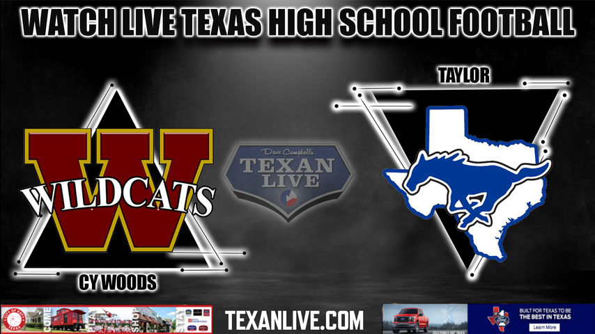 Cy Woods vs Katy Taylor - 7:00PM - 8/26/2022 - Football - Live from Rhodes Stadium