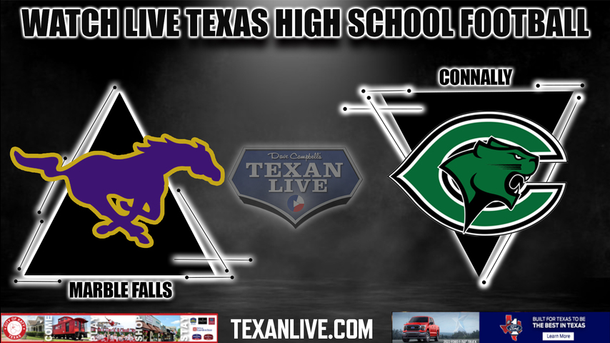 Marble Falls vs Pflugerville Connally - 7:00PM - 8/25/2022 - Football - Live from the Pfield