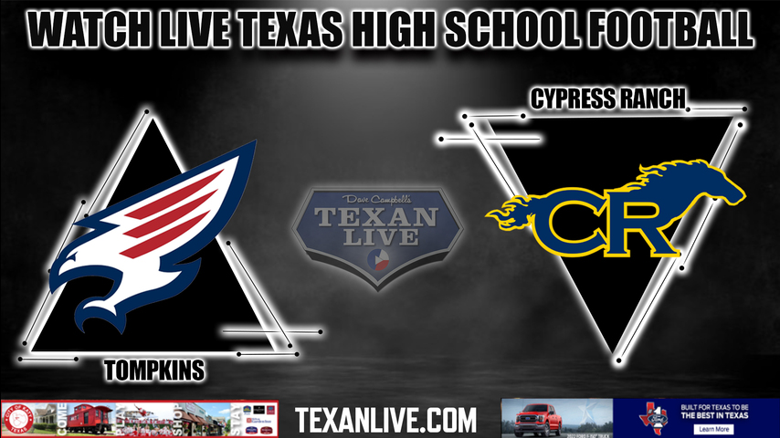 Tompkins vs Cy Ranch - 6:30PM - 8/25/2022 - Football - Live from CFFCU Stadium