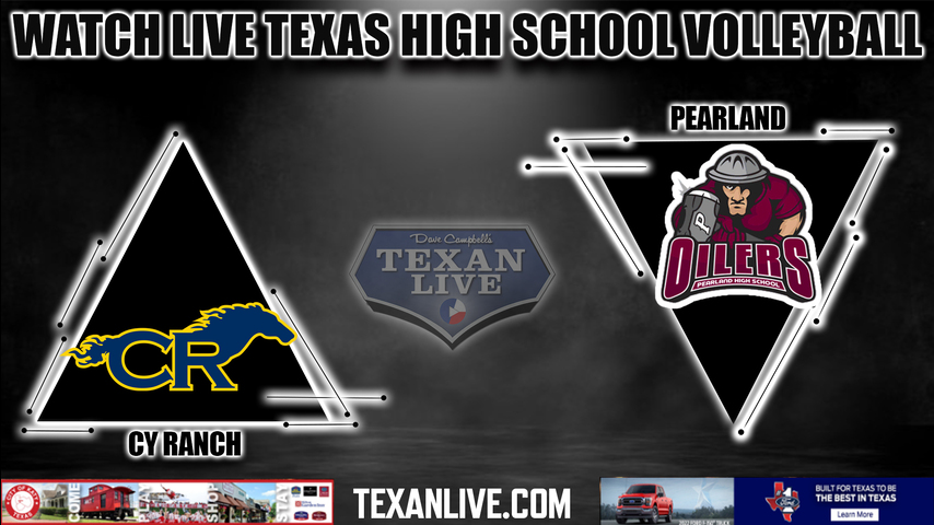Cy Ranch vs Pearland - 6:30PM - 8/30/2022 - Volleyball - Live from Pearland High School