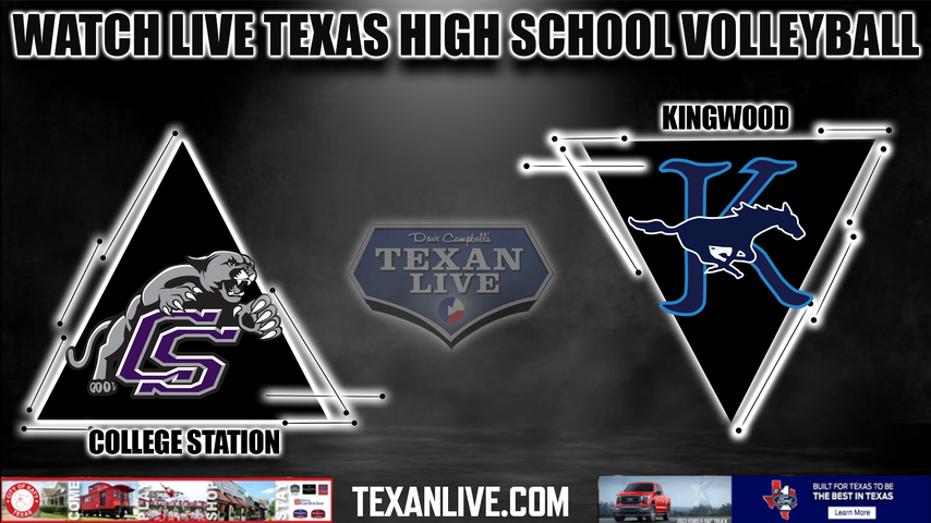 College Station vs Kingwood - 6PM - 8/30/2022 - Volleyball - Live from Kingwood High School