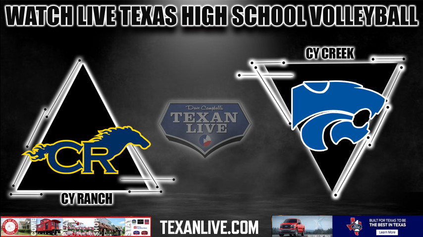 Cy Ranch vs Cy Creek - 5:30PM - 9/6/2022 - Volleyball - Live from Cy Creek High School