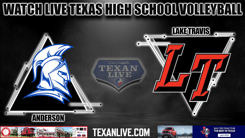Anderson vs Lake Travis - 6PM - 9/13/2022 - Volleyball- Live from Lake Travis High School